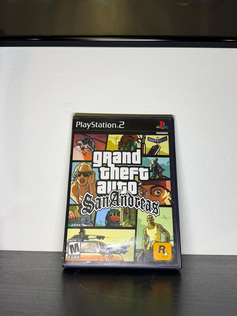 Vintage 2004 PlayStation 2 Grand Theft Auto San Andreas Video Game Map & Game
